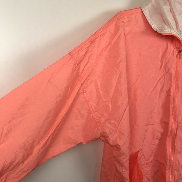 Vintage Andy Johns Windbreaker Neon Pink Nylon Small - Picture 5 of 8